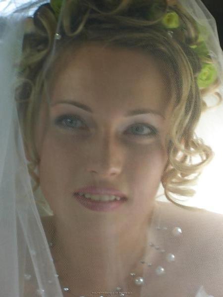 25P Hot Blonde Young German Amateur Wife in Her Wedding Dress