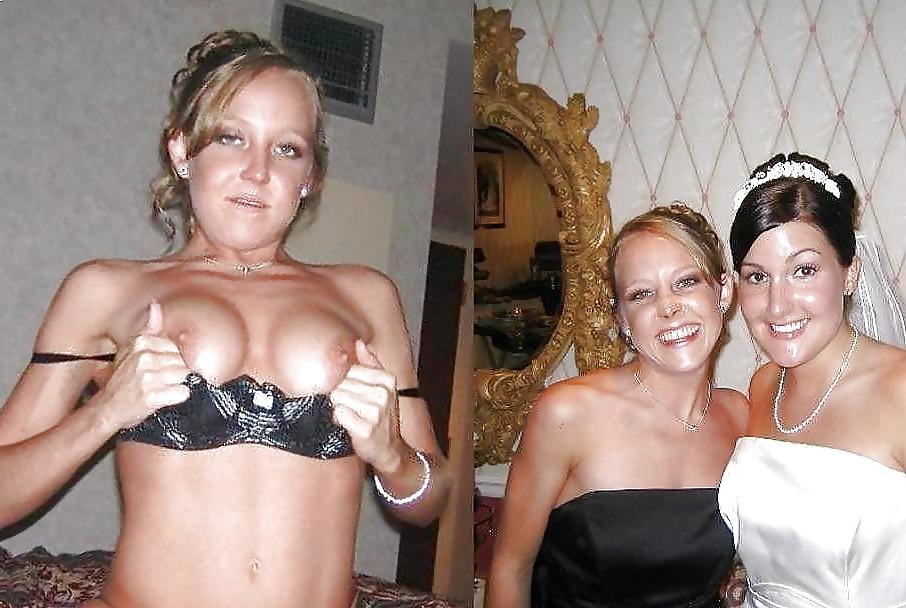 25P Real Amateur Brides Dressed Undressed 12