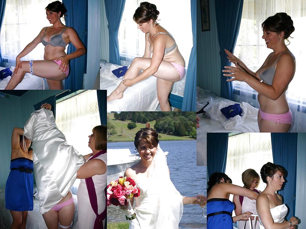 25P Real Amateur Brides Dressed Undressed 12