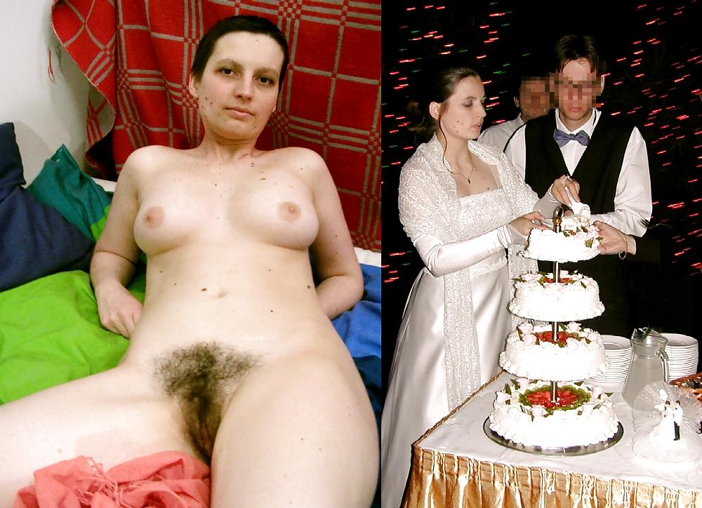 25P Real Amateur Brides Dressed Undressed 12