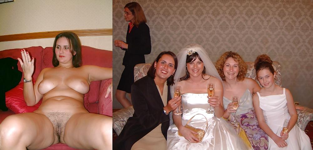 25P Real Amateur Brides Dressed Undressed 12