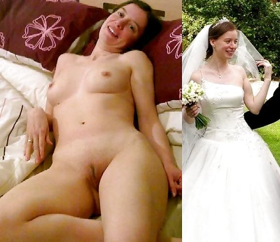 25P Real Amateur Brides Dressed Undressed 12