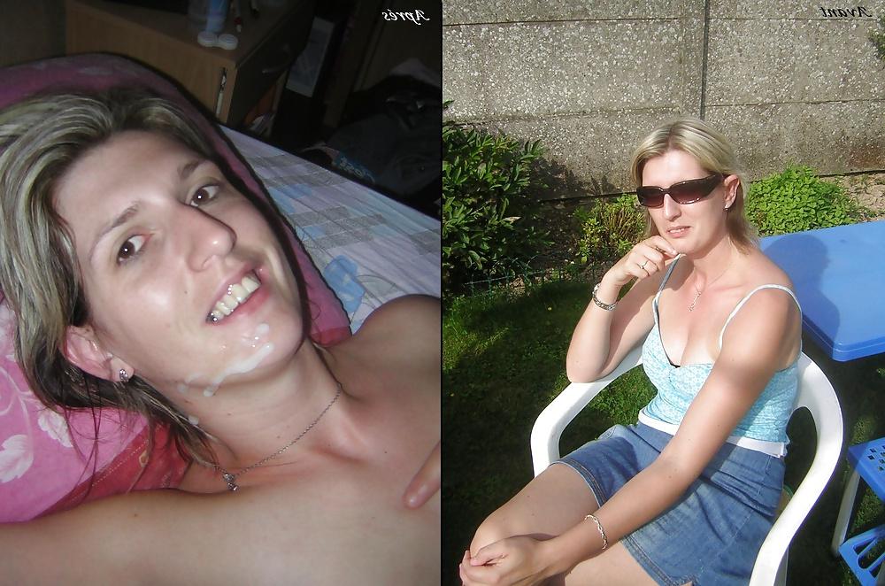 12P Aline french amateur dressed - undressed 3