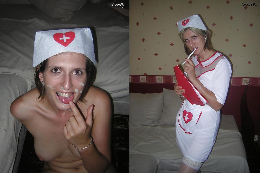 12P Aline french amateur dressed - undressed 3