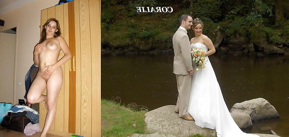 25P Real Amateur Brides Dressed Undressed