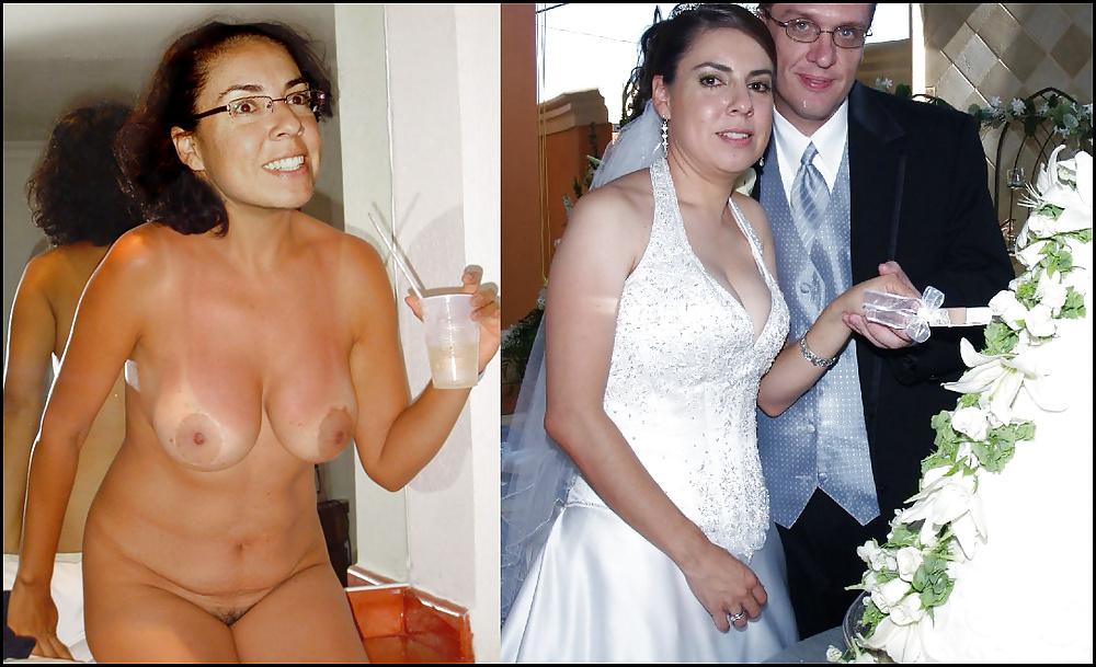 25P Real Amateur Brides Dressed Undressed