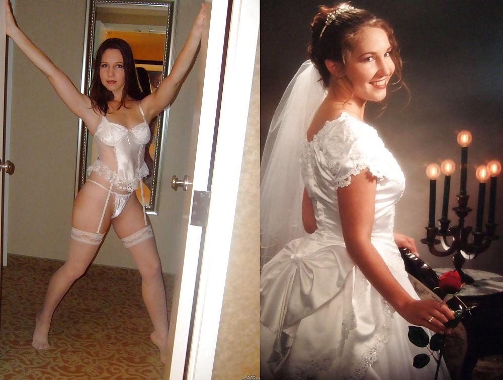 25P Real Amateur Brides Dressed Undressed
