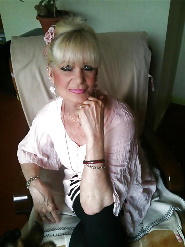 4P Alluring Granny! (GILF, Bathrobe, Cleavage, Non-Nude)