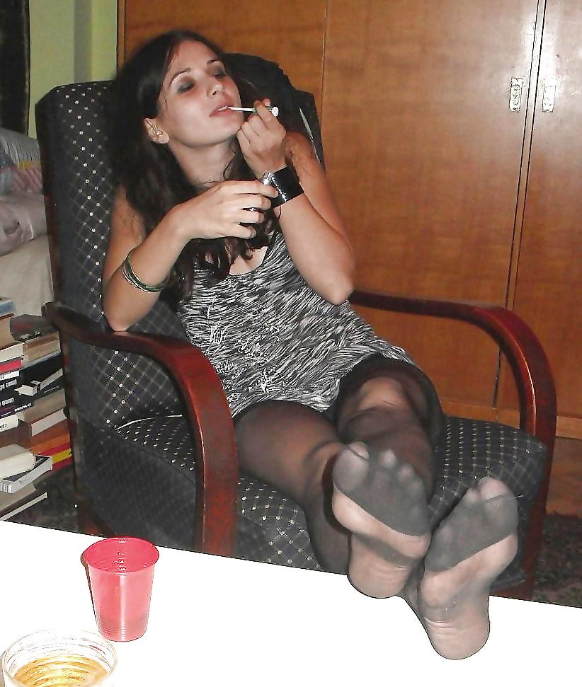 25P Amateur Girls Nylon Feet 16