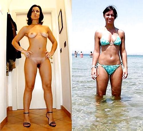 25P Real Amateur Housewives - Swimsuit Then Naked 5