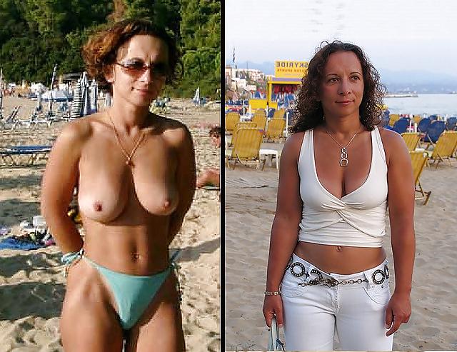 25P Real Amateur Housewives - Swimsuit Then Naked 5