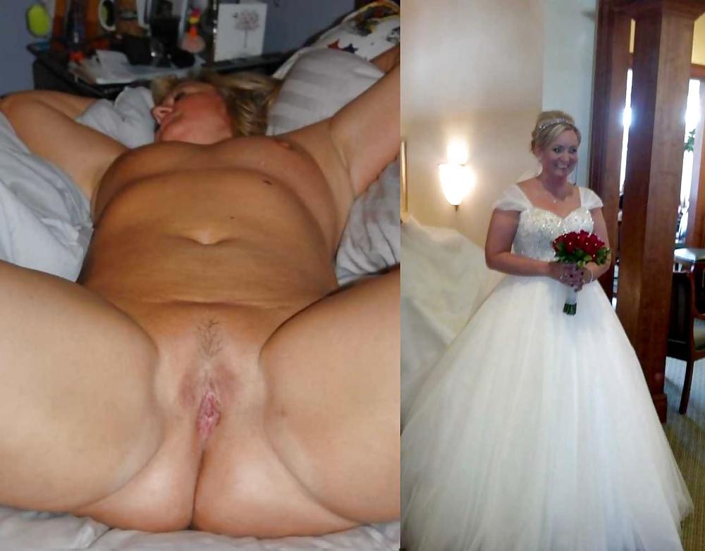 25P Real Amateur Brides Dressed Undressed 14
