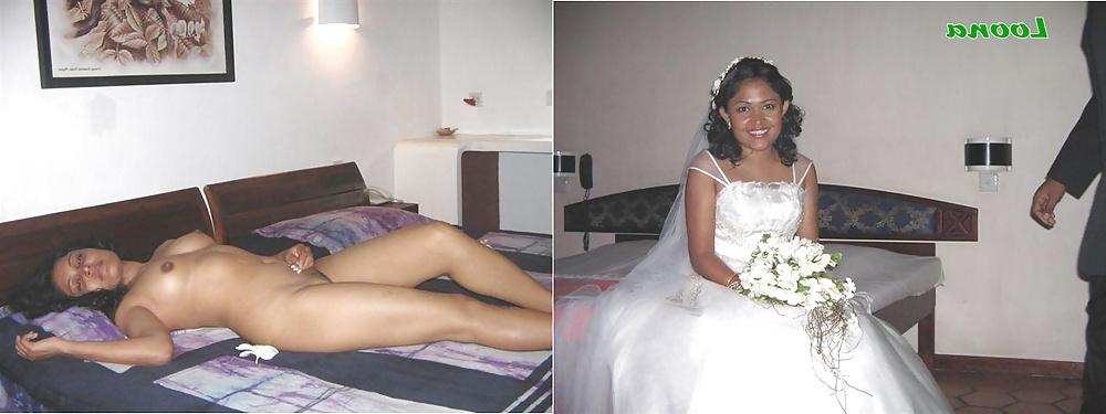 25P Real Amateur Brides Dressed Undressed 14