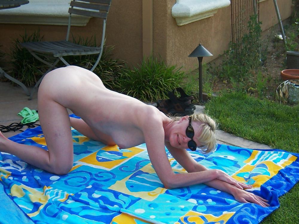 25P MORE Hot Blonde skinny Amateur MILF wife