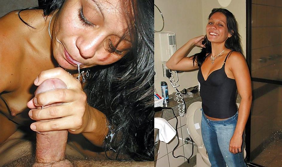 25P Before and after blowjob and cumshot. Amateur.