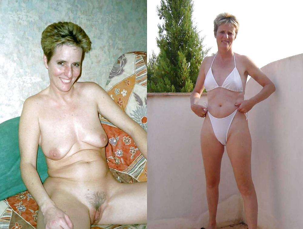 25P Real Amateur Housewives - Swimsuit Then Naked 7