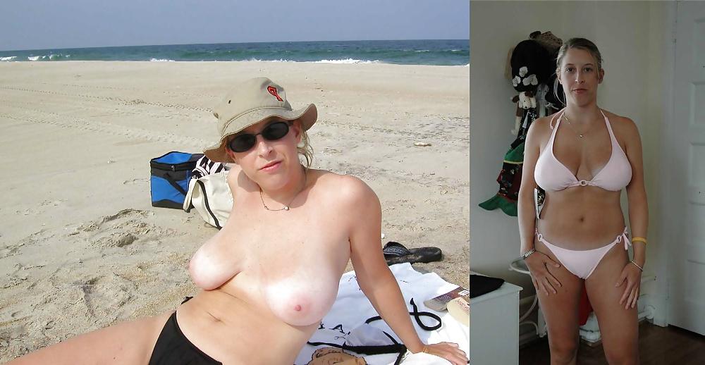 25P Real Amateur Housewives - Swimsuit Then Naked 7