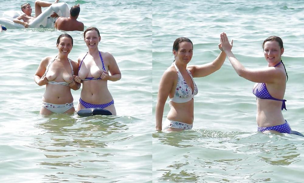25P Real Amateur Housewives - Swimsuit Then Naked 7