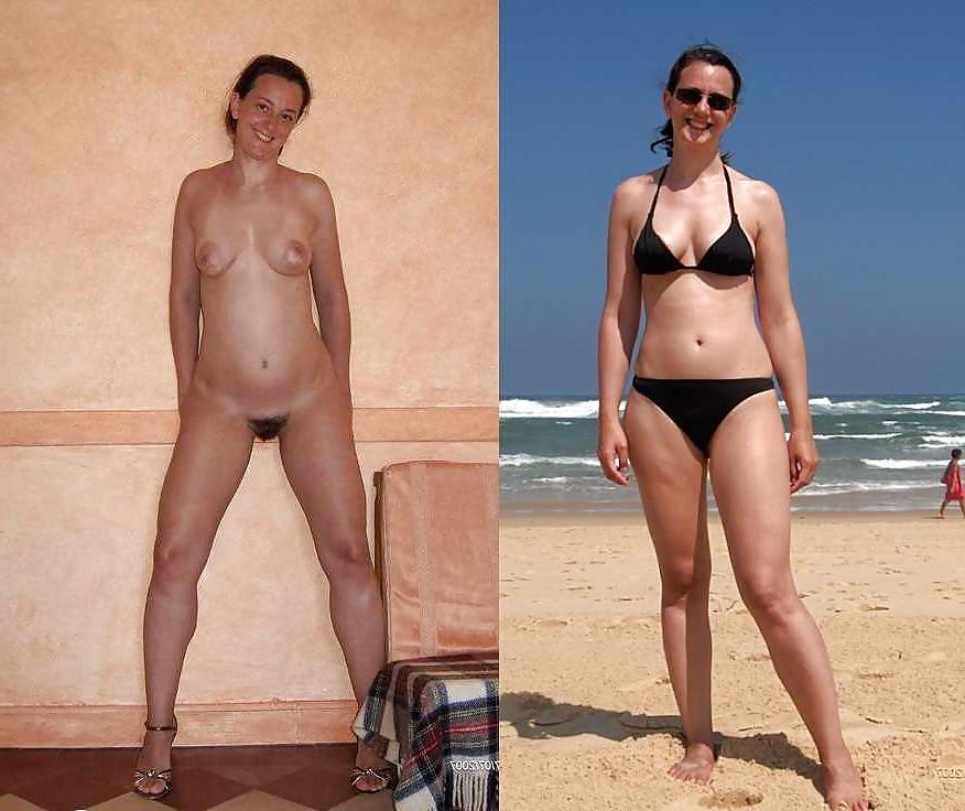 25P Real Amateur Housewives - Swimsuit Then Naked 7