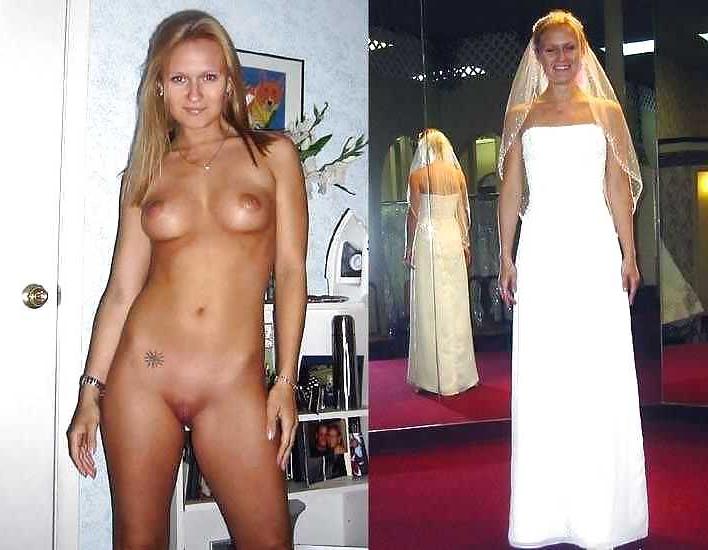 25P Real Amateur Brides - Dressed & Undressed 4