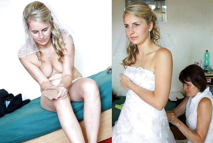 25P Real Amateur Brides - Dressed & Undressed 4