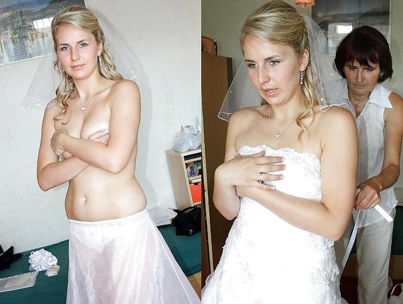 25P Real Amateur Brides - Dressed & Undressed 4