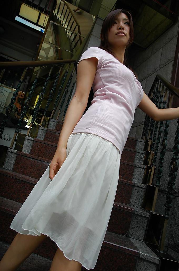 16P Alluring asian babe Rikako Yokoyama getting rid of her clothes