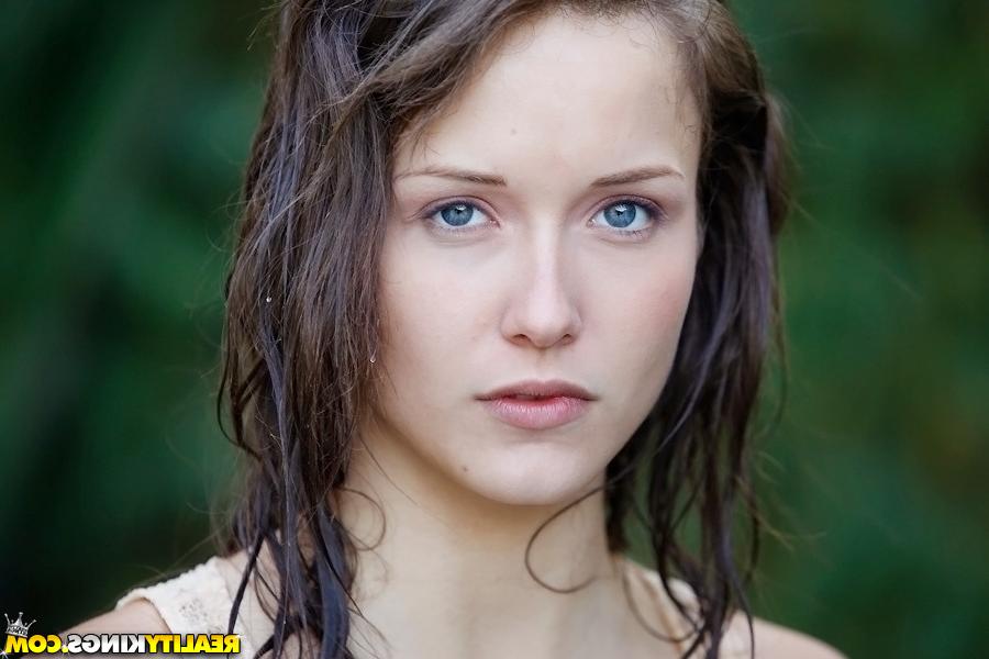 16P Malena Morgan showcasing her petite tits with hard nipples outdoor