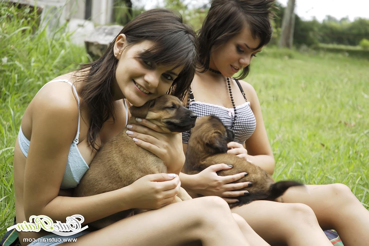 16P Pictures of Cute Rain and Fuck You Paul hanging out outdoors