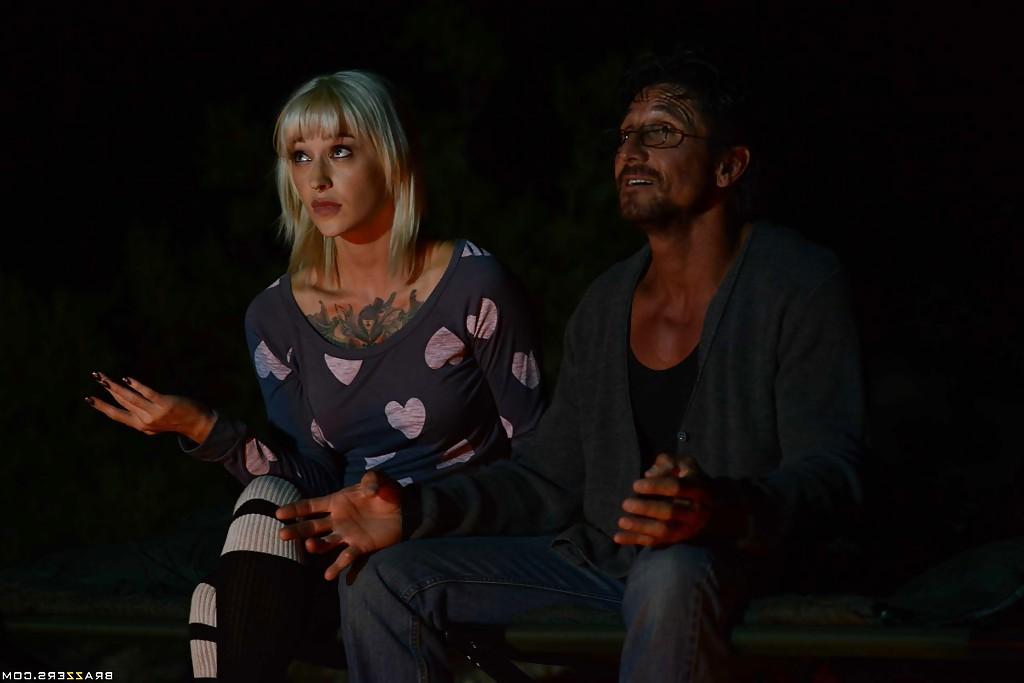 12P Outdoor sex scene with a marvelous tattooed blondie Kleio Valentien