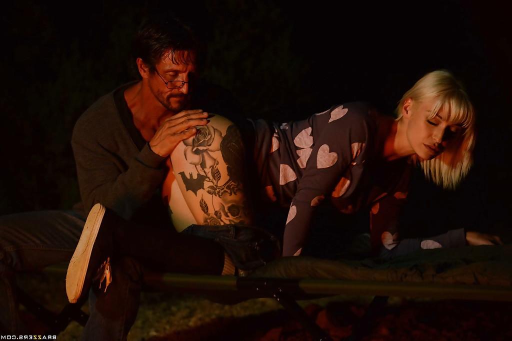 12P Outdoor sex scene with a marvelous tattooed blondie Kleio Valentien