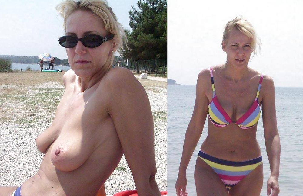 25P Real Amateur Wives & Girlfriends - Swimsuits & Then Naked