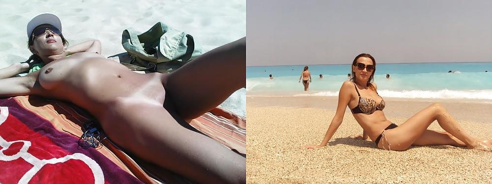 25P Real Amateur Wives & Girlfriends - Swimsuits & Then Naked