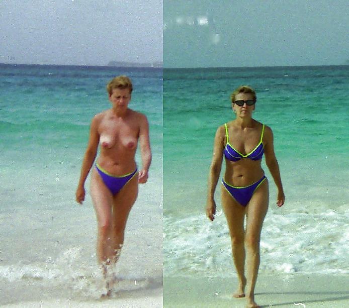 25P Real Amateur Wives & Girlfriends - Swimsuits & Then Naked