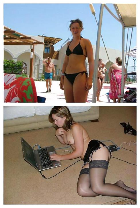 25P Real Amateur Wives & Girlfriends - Swimsuits & Then Naked