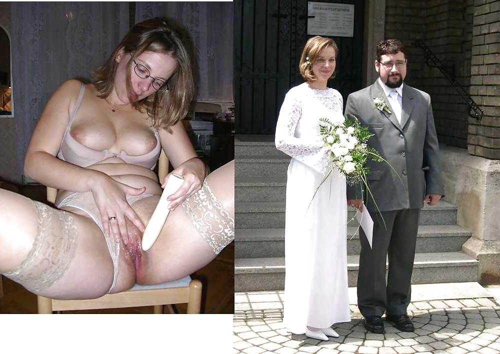 25P Real Amateur Brides - Dressed & Undressed 7