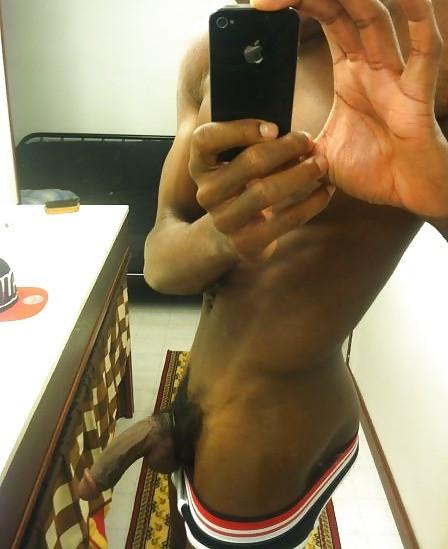 16P Nude amateur jerking his monster white dick