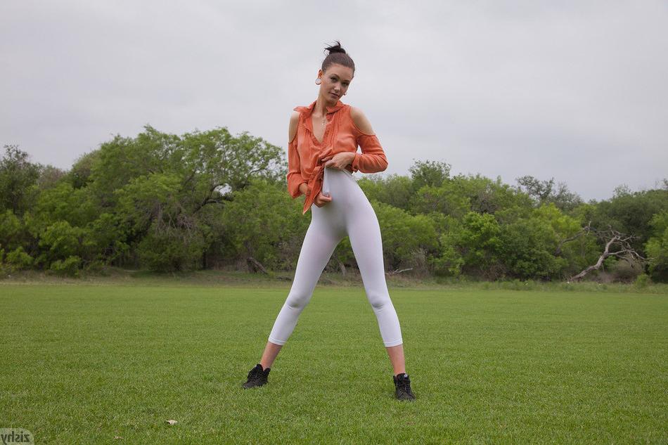 12P Teen outdoors in white pants