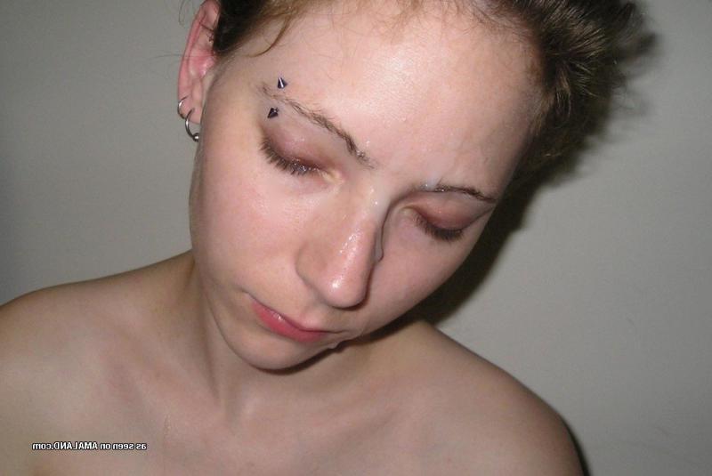 15P Kinky amateur girls taking messy facials