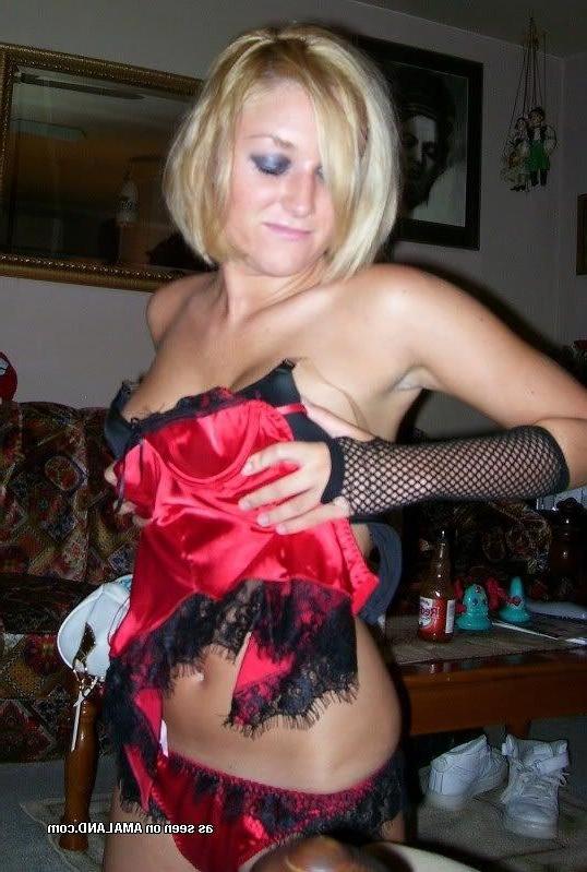 15P Amateur blonde wife teasing on camera