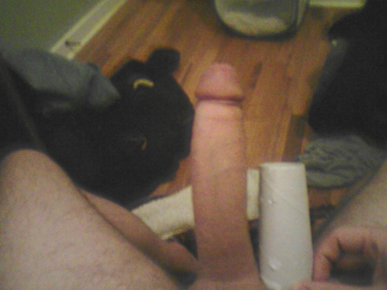 16P Real amateur stud shows off his huge white dick