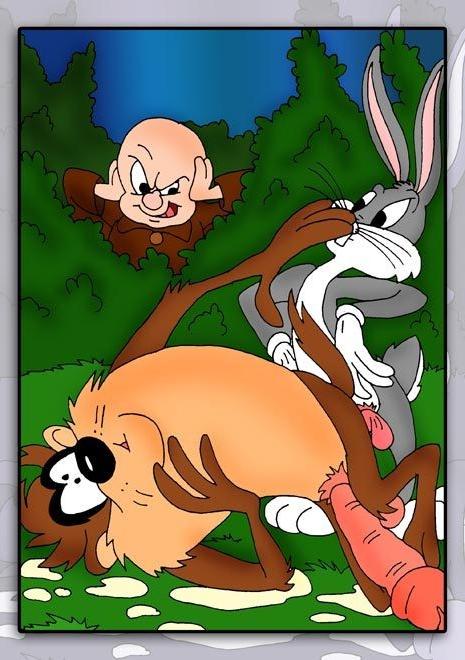 12P Alluring Lola slams Daffy Duck and gets a cum