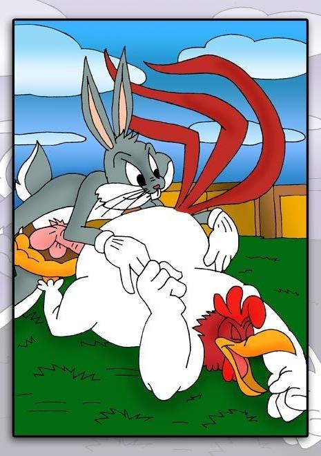 12P Alluring Lola slams Daffy Duck and gets a cum