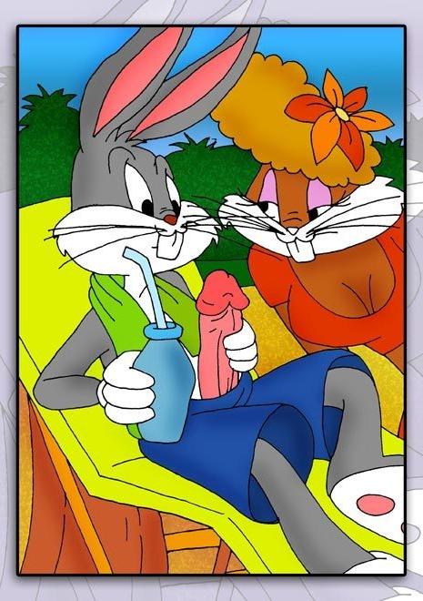 12P Alluring Lola slams Daffy Duck and gets a cum