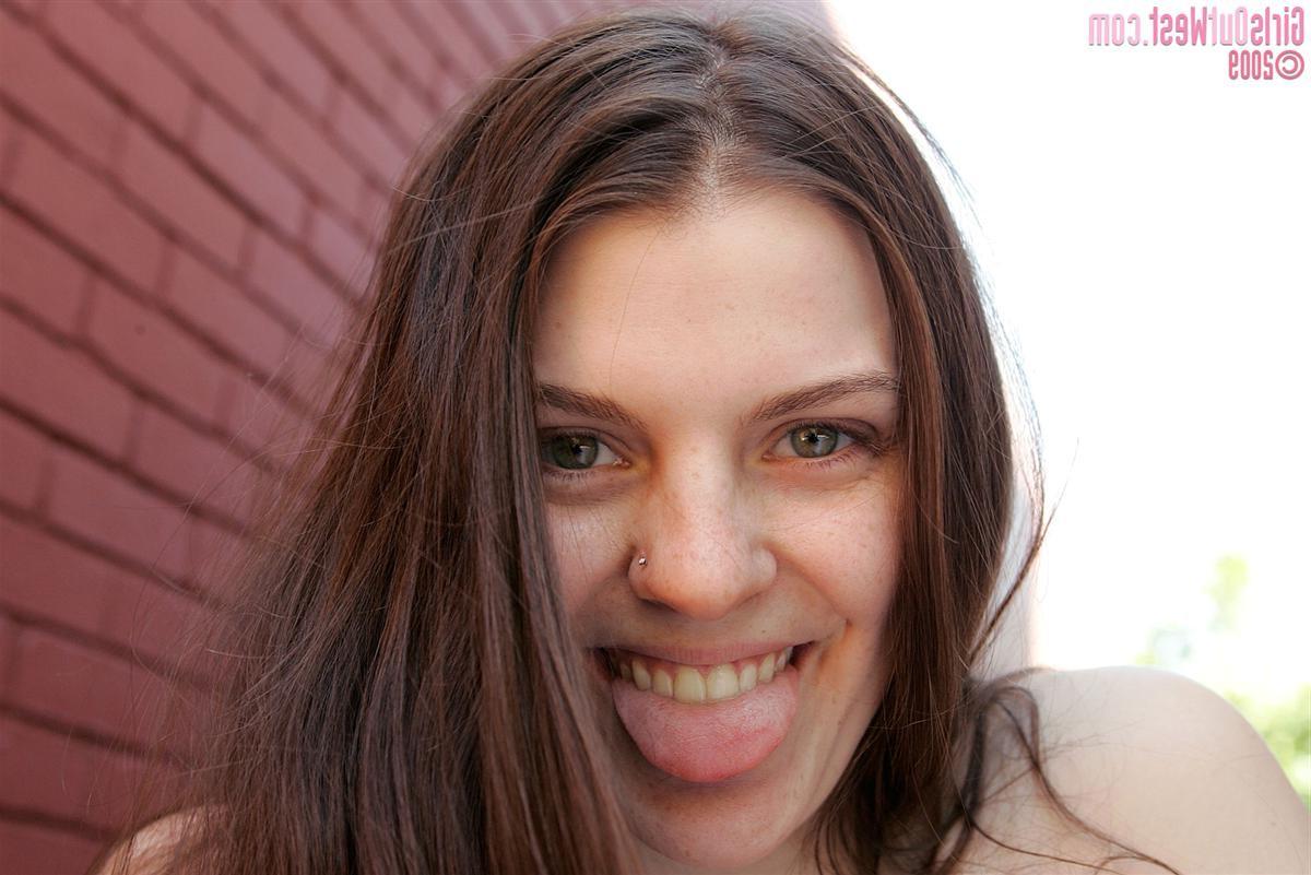 16P Australian hippie girl getting naked and playing outdoors