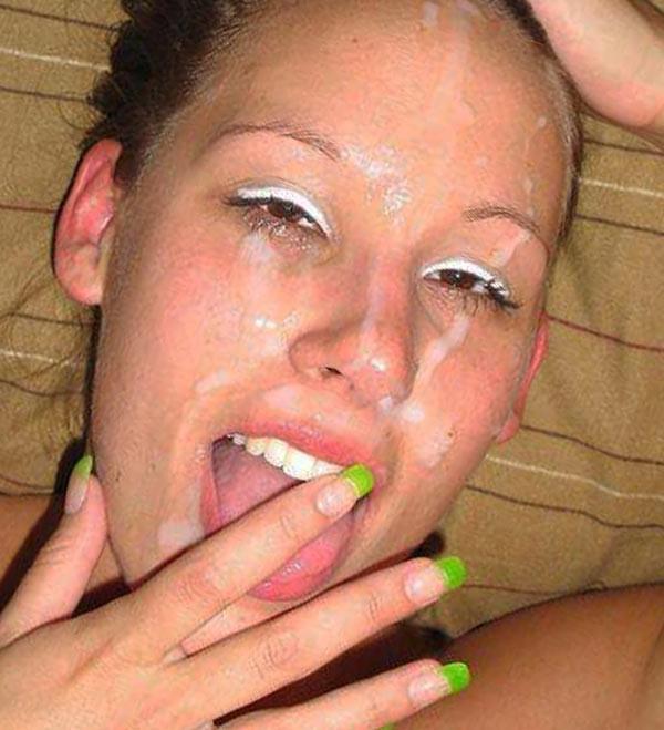 15P Real amateur girlfriends taking sticky cumshots