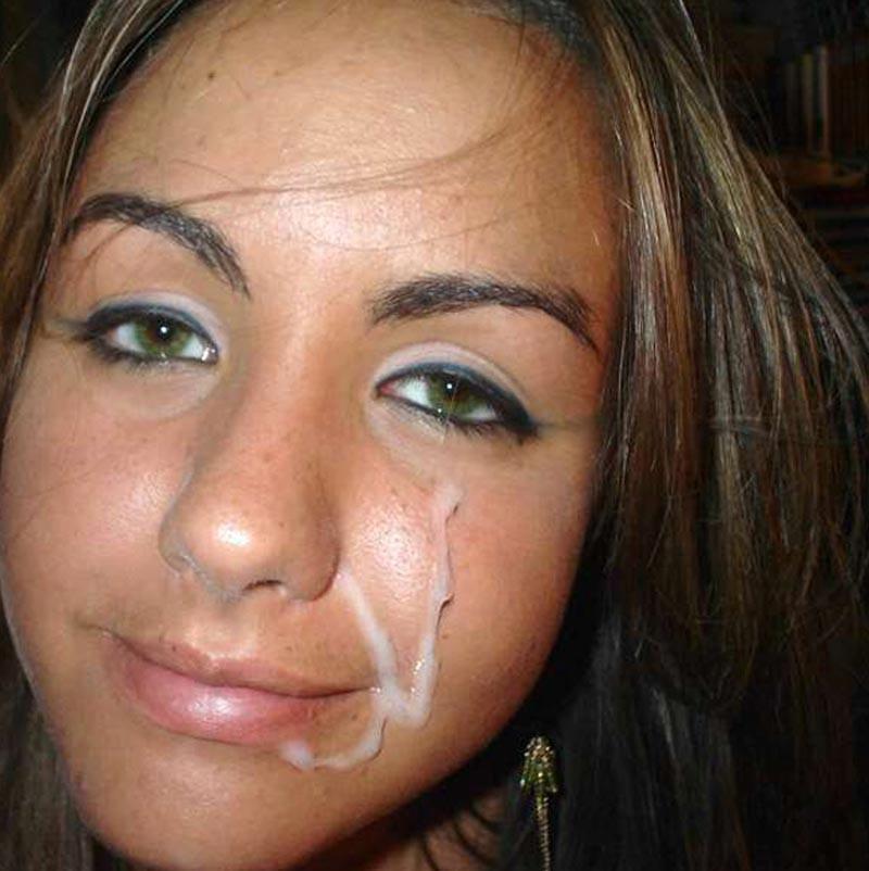 15P Real amateur girlfriends taking sticky cumshots