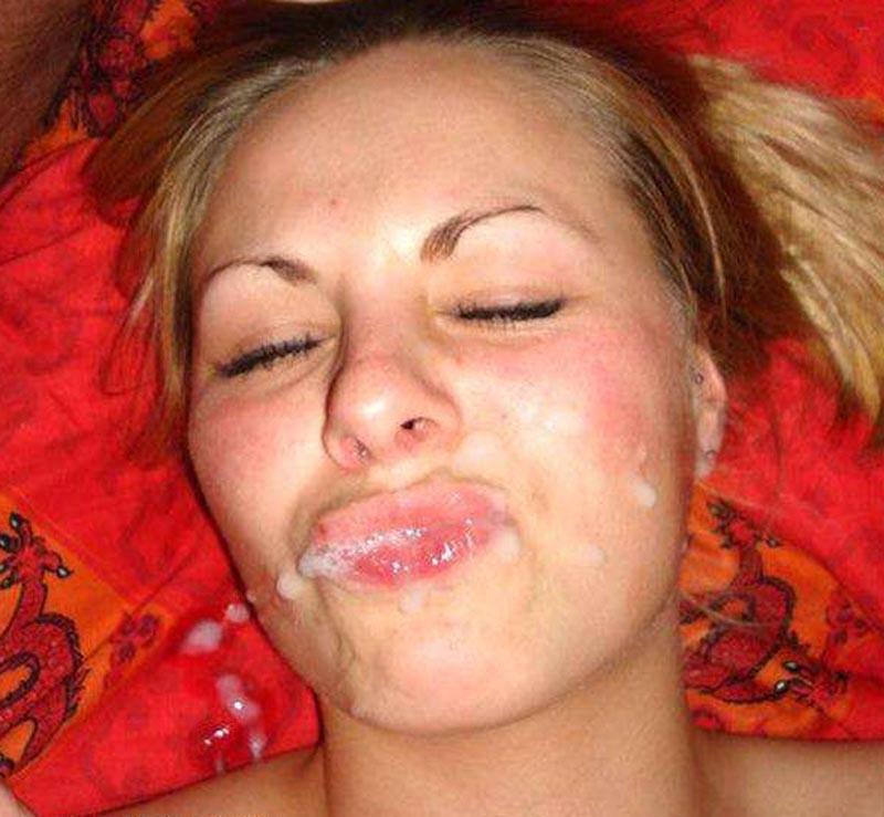 15P Real amateur girlfriends taking sticky cumshots