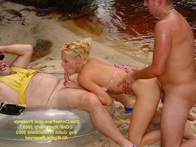 16P Outdoor group messy facial