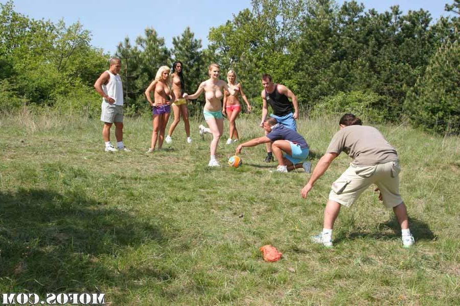 17P Hardcore orgy gangbang outdoors fuck with hot four babes